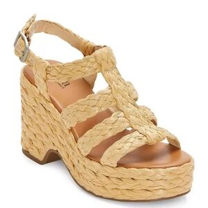 a.n.a Womens Merlin Wedge Sandals Size 8.5M